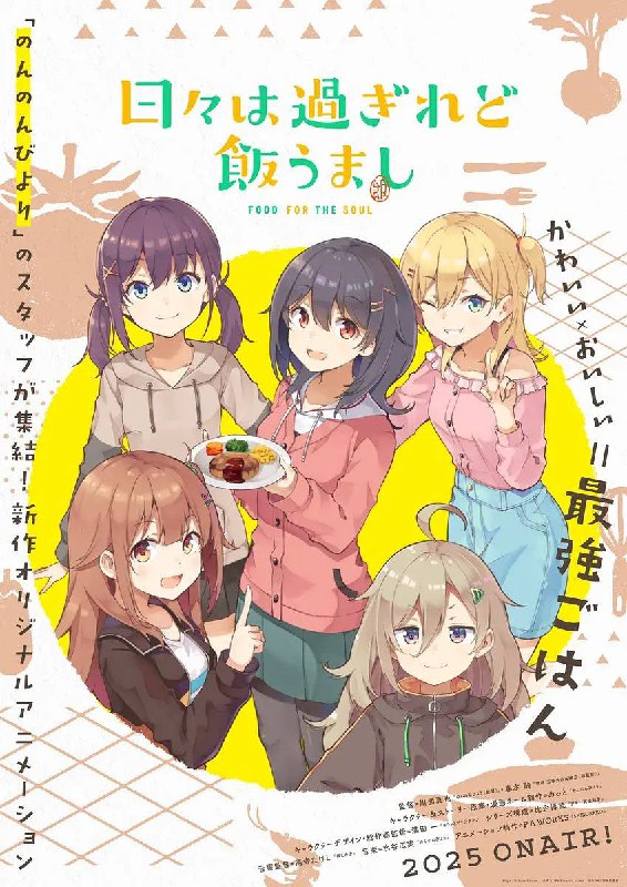 名称：时光流逝，饭菜依旧美味(2025)更新至06集描述：刚成为女大学生的 5 人展开的日常系原创动画
