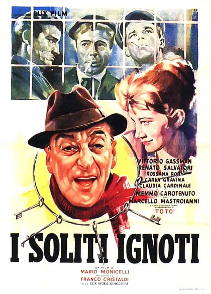 名称：圣母街上的大人物 I soliti ignoti (1958)描述：这是《男人的争斗》(Rififi)的搞笑版