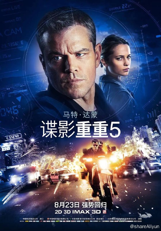 名称：谍影重重  全5部  4K原盘REMUX 国英双音描述：后斯诺登时代，中情局系统被黑客入侵， 多项特工计划可能泄露