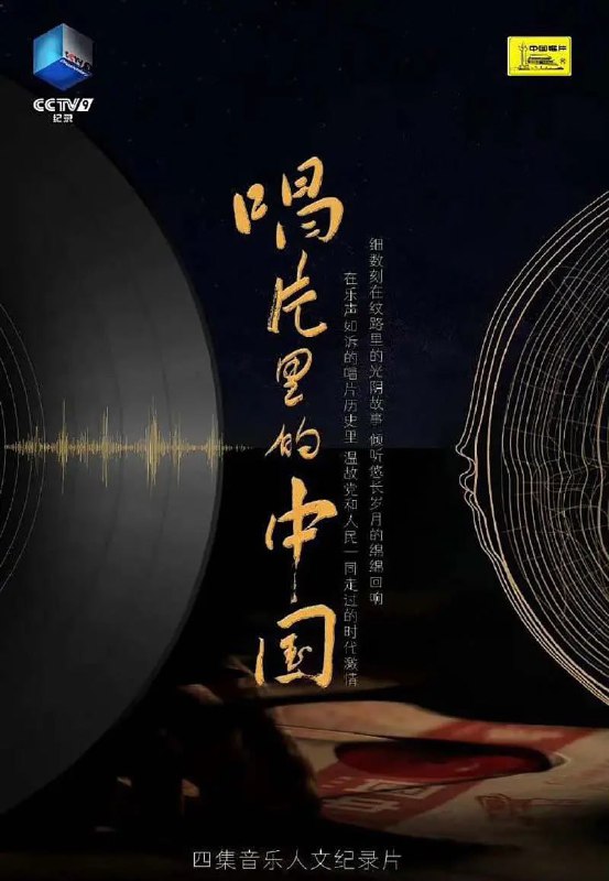 名称：唱片里的中国 (2022)描述：这部由中国唱片集团出品的纪录片，首次以唱片为观察窗口，展开百余年中国唱片史背后的社会变迁画卷